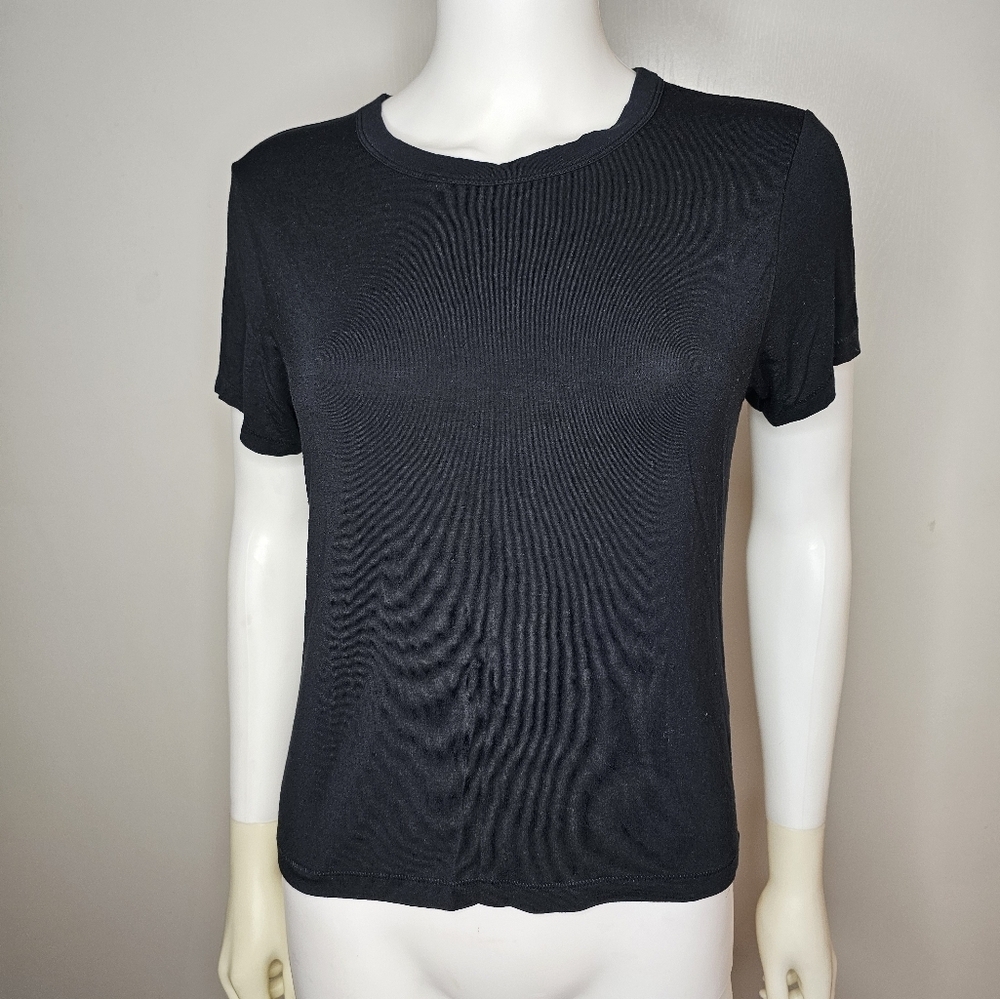 rag & bone Black Short Sleeve Tee